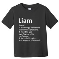 Liam Definition Personalized Name Funny Birthday Gift Idea Toddler T-Shirt