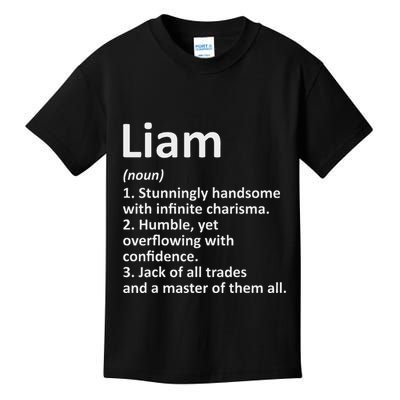 Liam Definition Personalized Name Funny Birthday Gift Idea Kids T-Shirt