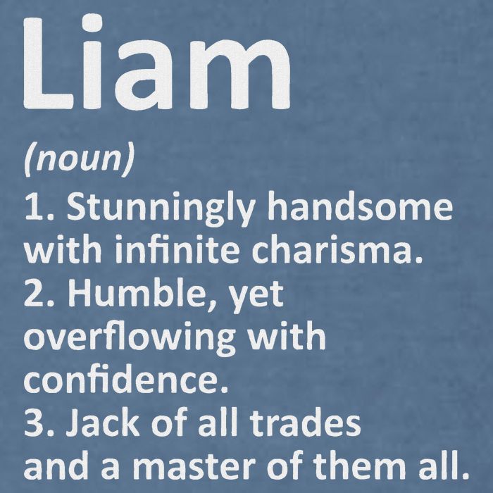 Liam Definition Personalized Name Funny Birthday Gift Idea Garment-Dyed Sweatshirt