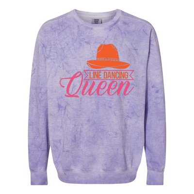 Line Dancing Queen T Colorblast Crewneck Sweatshirt