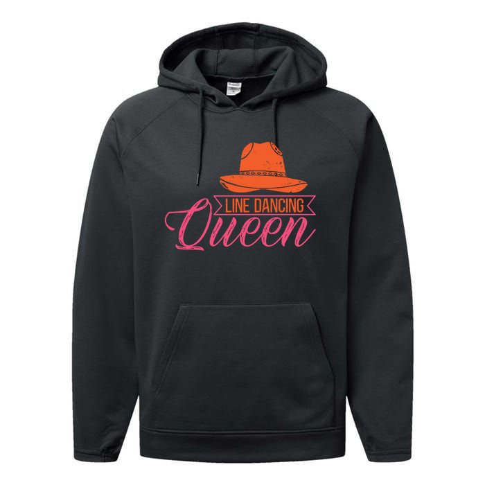 Line Dancing Queen T Performance Fleece Hoodie