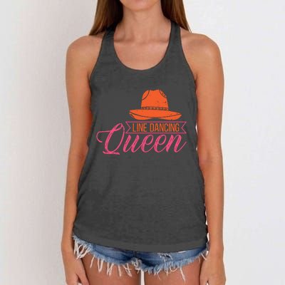 Line Dancing Queen T Women's Knotted Racerback Tank