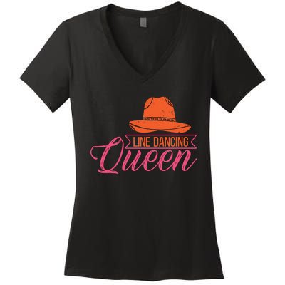 Line Dancing Queen T Women's V-Neck T-Shirt