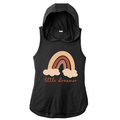 Little Dreamer Rainbow Cute Gift Ladies PosiCharge Tri-Blend Wicking Draft Hoodie Tank