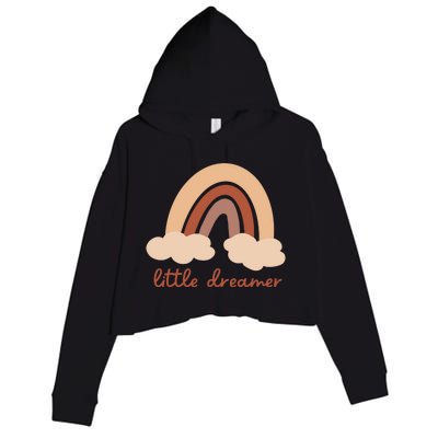 Little Dreamer Rainbow Cute Gift Crop Fleece Hoodie