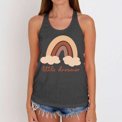 Little Dreamer Rainbow Cute Gift Women's Knotted Racerback Tank