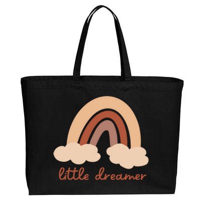 Little Dreamer Rainbow Cute Gift Cotton Canvas Jumbo Tote