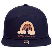 Little Dreamer Rainbow Cute Gift 7 Panel Mesh Trucker Snapback Hat