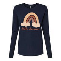 Little Dreamer Rainbow Cute Gift Womens Cotton Relaxed Long Sleeve T-Shirt