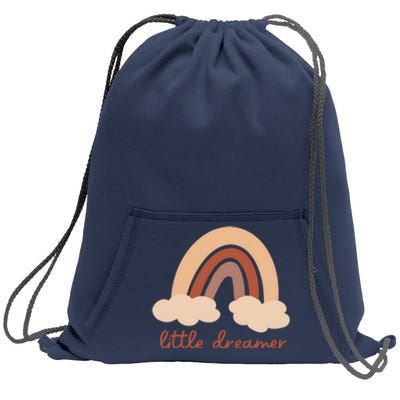 Little Dreamer Rainbow Cute Gift Sweatshirt Cinch Pack Bag