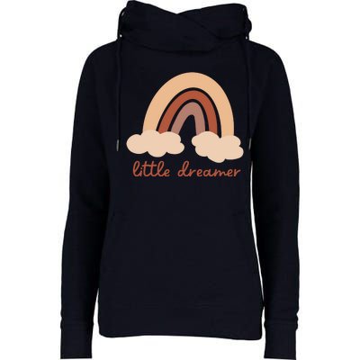 Little Dreamer Rainbow Cute Gift Womens Funnel Neck Pullover Hood