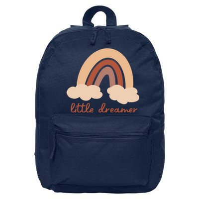 Little Dreamer Rainbow Cute Gift 16 in Basic Backpack