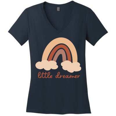 Little Dreamer Rainbow Cute Gift Women's V-Neck T-Shirt