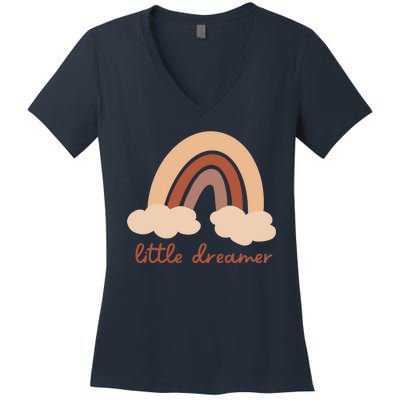 Little Dreamer Rainbow Cute Gift Women's V-Neck T-Shirt