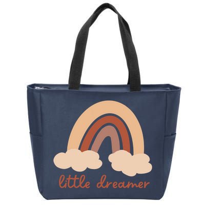 Little Dreamer Rainbow Cute Gift Zip Tote Bag