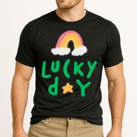 Lucky Day Rainbow Star St Patrick's Day Cooling Performance Crew T-Shirt
