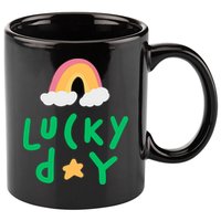 Lucky Day Rainbow Star St Patrick's Day 11oz C Handle Ceramic Mug