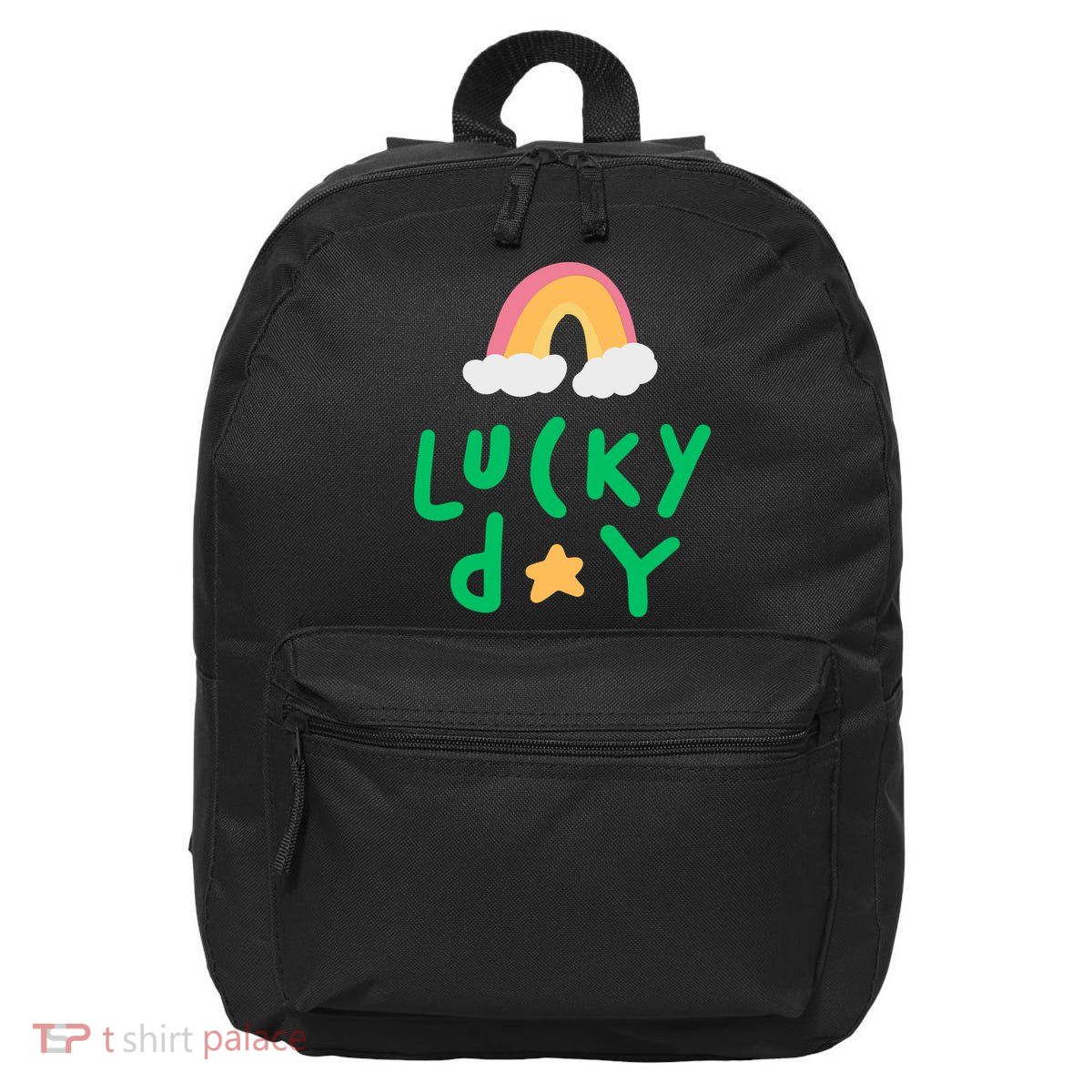 Lucky Day Rainbow Star St Patrick's Day 16 in Basic Backpack