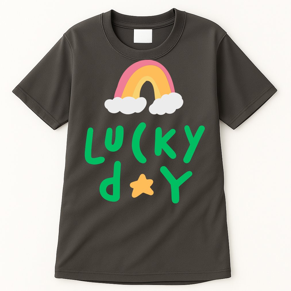 Lucky Day Rainbow Star St Patrick's Day Tall T-Shirt