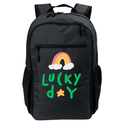 Lucky Day Rainbow Star St Patrick's Day Backpack