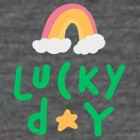 Lucky Day Rainbow Star St Patrick's Day Wool Snapback Cap