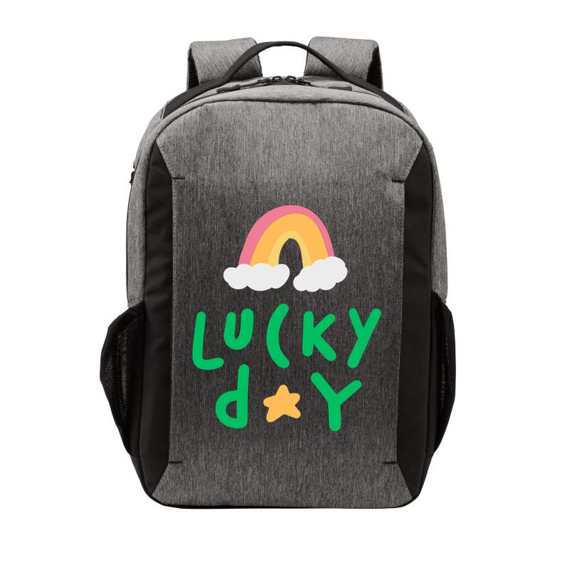 Lucky Day Rainbow Star St Patrick's Day Vector Backpack