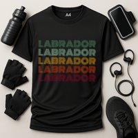 Labrador Dog Retro Cooling Performance Crew T-Shirt
