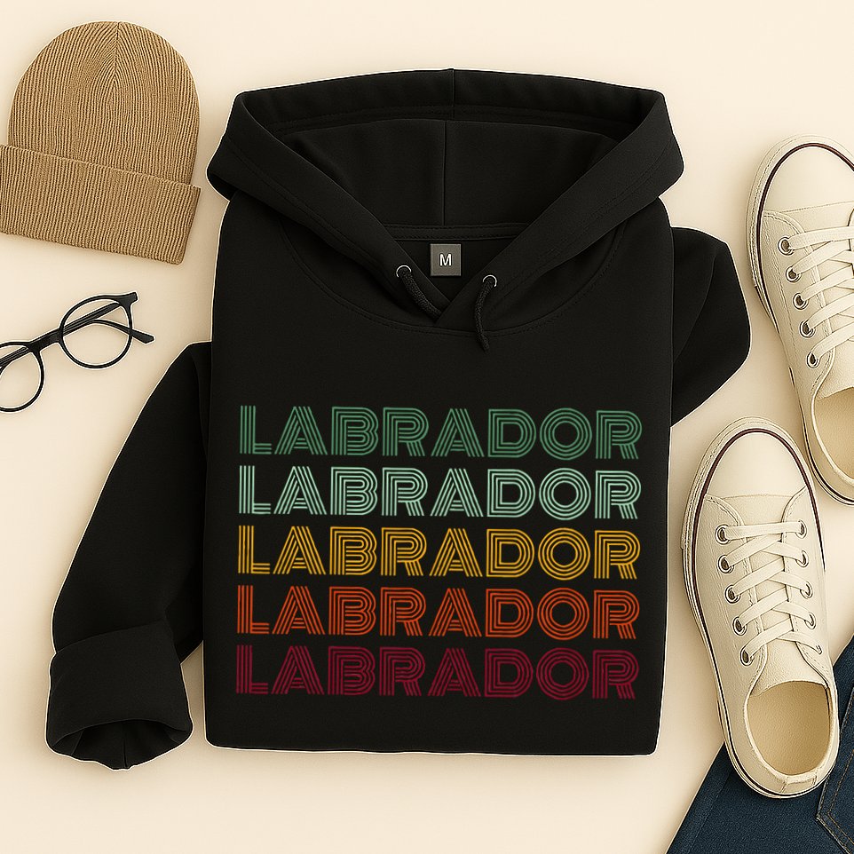 Labrador Dog Retro Hoodie