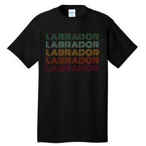 Labrador Dog Retro Tall T-Shirt