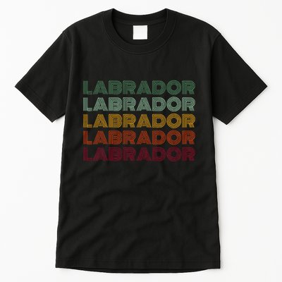 Labrador Dog Retro Tall T-Shirt