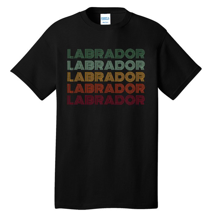 Labrador Dog Retro Tall T-Shirt