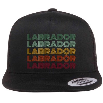 Labrador Dog Retro Flatbill Hat