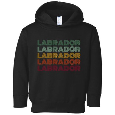 Labrador Dog Retro Toddler Hoodie