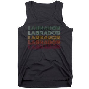 Labrador Dog Retro Tank Top