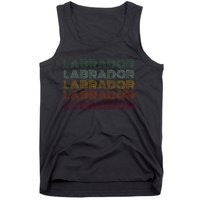 Labrador Dog Retro Tank Top