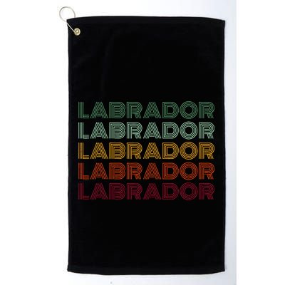 Labrador Dog Retro Golf Towel