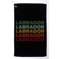Labrador Dog Retro Golf Towel