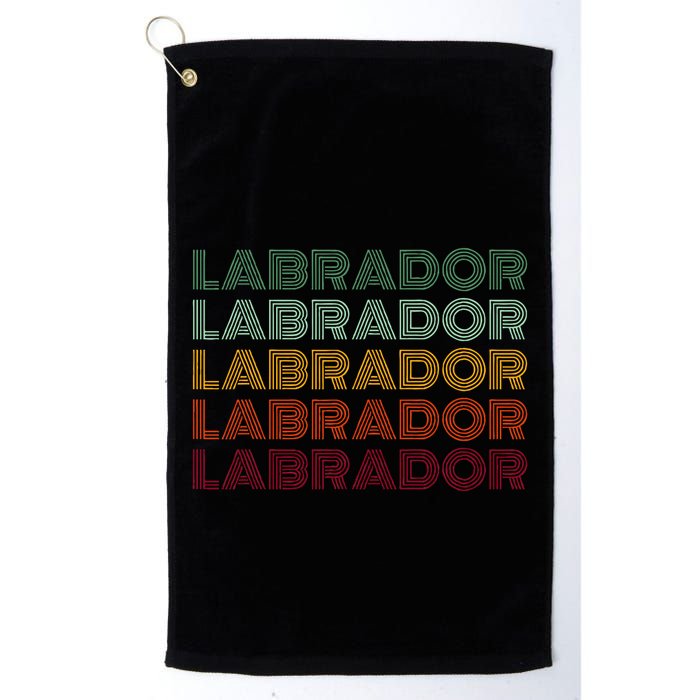Labrador Dog Retro Golf Towel