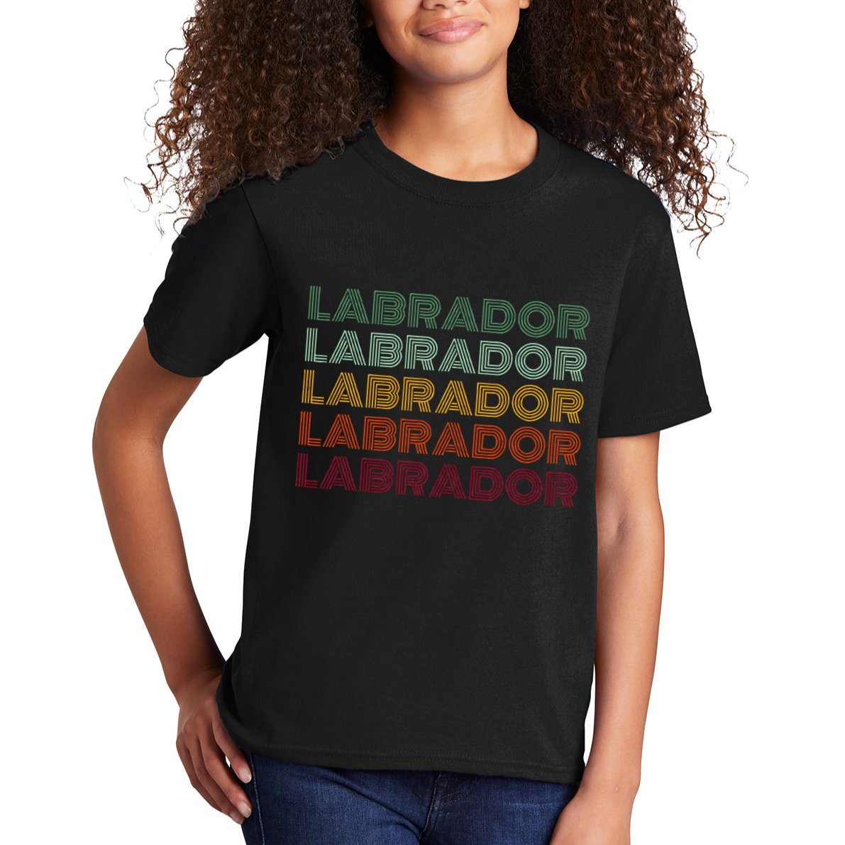 Labrador Dog Retro Kids T-Shirt