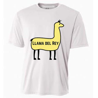 Llama Del Rey Lana Funny Music Animal Cooling Performance Crew T-Shirt