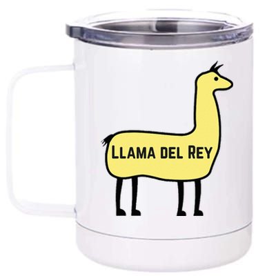 Llama Del Rey Lana Funny Music Animal 12 oz Stainless Steel Tumbler Cup