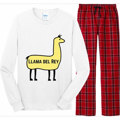 Llama Del Rey Lana Funny Music Animal Long Sleeve Pajama Set