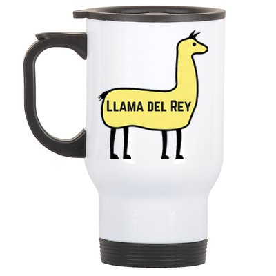 Llama Del Rey Lana Funny Music Animal Stainless Steel Travel Mug