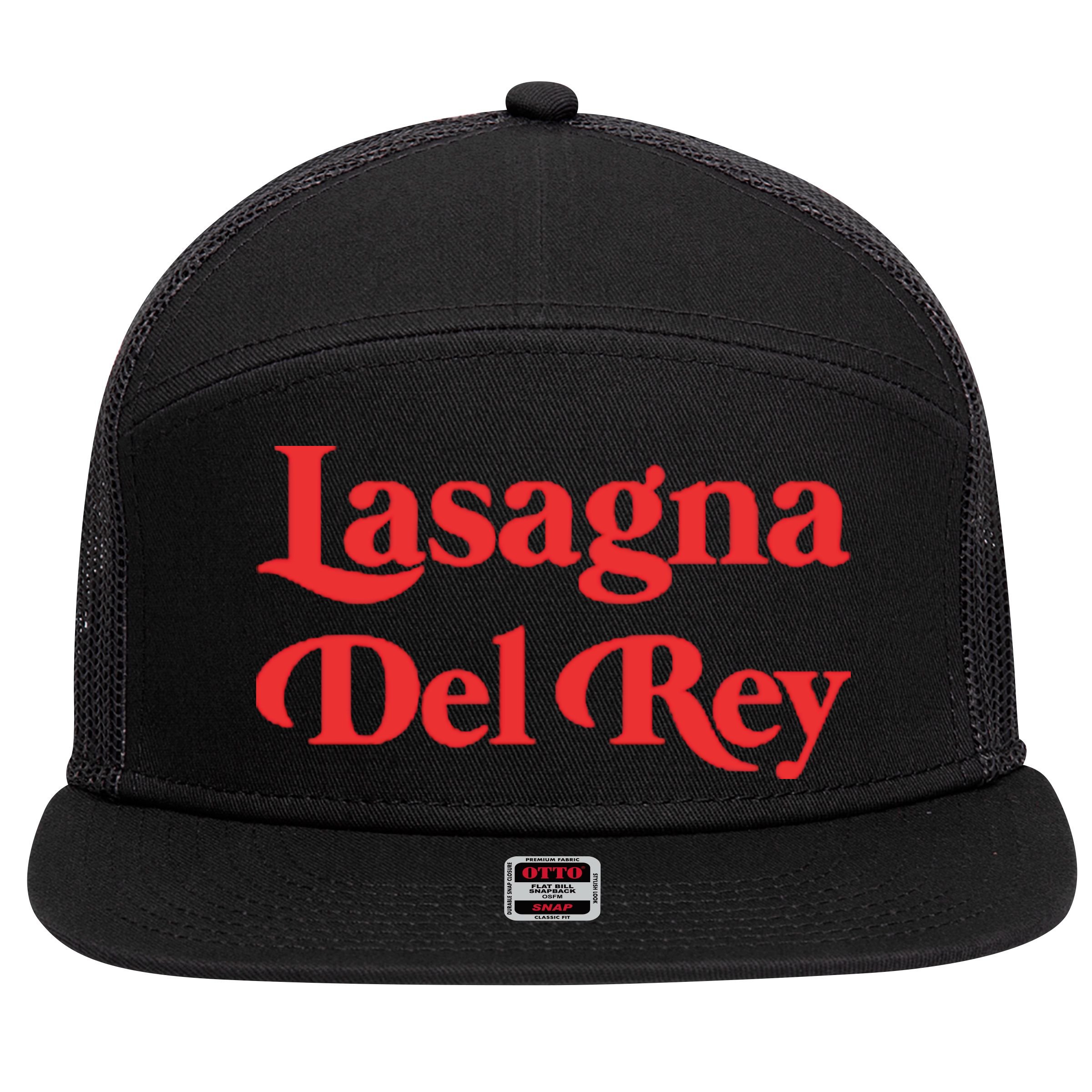 Lasagna Del Rey 7 Panel Mesh Trucker Snapback Hat