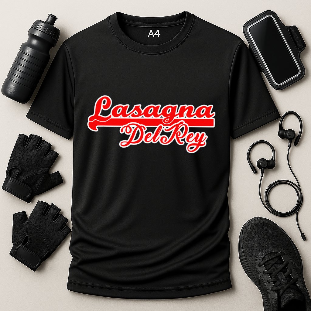 Lasagna Del Rey Italian Food Cooling Performance Crew T-Shirt