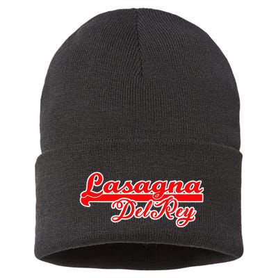 Lasagna Del Rey Italian Food Sustainable Knit Beanie