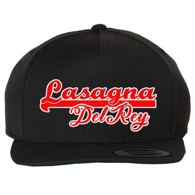 Lasagna Del Rey Italian Food Wool Snapback Cap