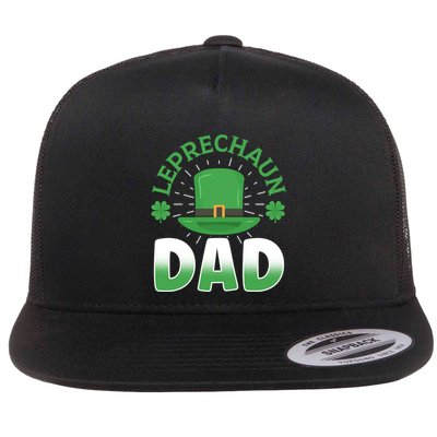 Leprechaun Dad St Patricks Day Ireland Shamrock Irish Father Funny Gift Flatbill Hat