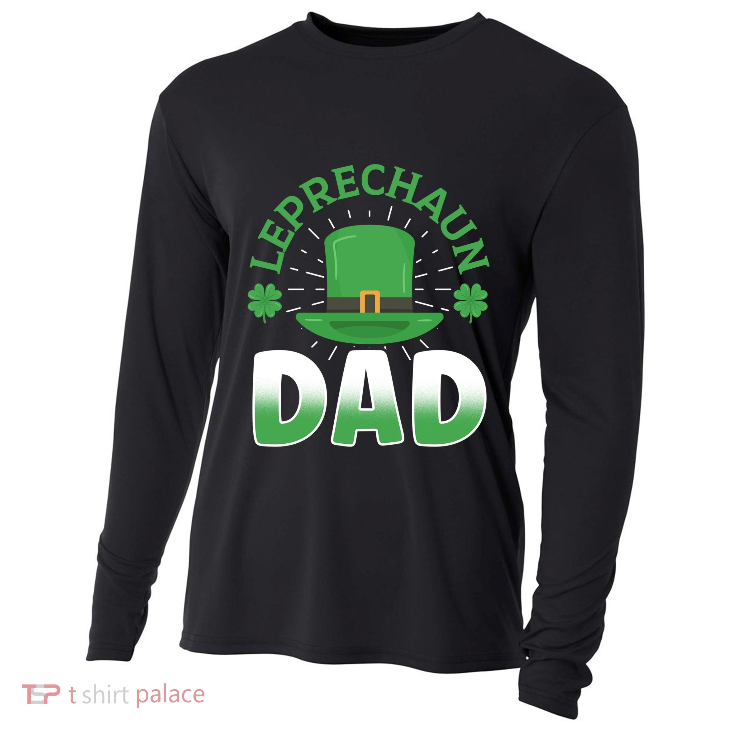 Leprechaun Dad St Patricks Day Ireland Shamrock Irish Father Funny Gift Cooling Performance Long Sleeve Crew