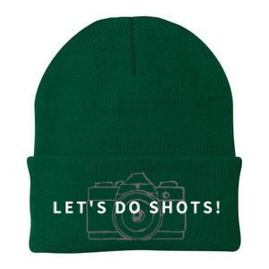 Lets Do Shots Funny Photographer Camera Photography Gift Knit Cap Winter Beanie